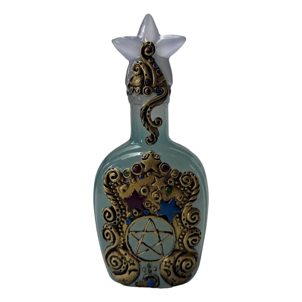 YHOPE Decorative Bottles For Home Decor - Retro Decorative Bottle - Resin Vase Centerpieces For Table Bookshelf Birthday Holiday