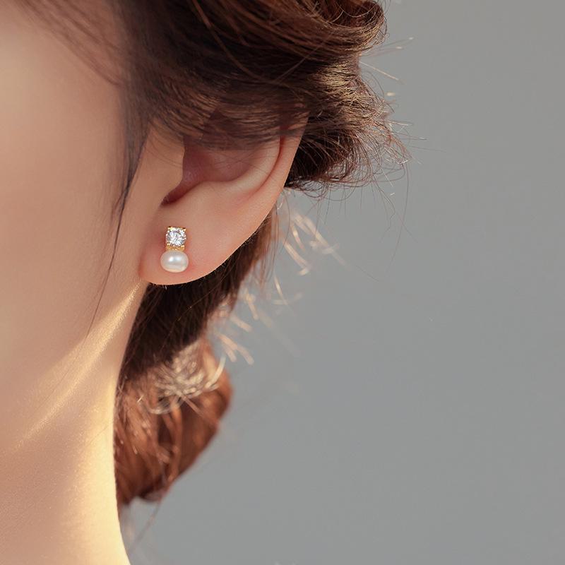 Серьги Banyan Tree из серебра S925 с цирконом и жемчугом: Универсальный, Трендовый, Нишевый Дизайн для Женщин