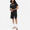 Nike Спортивная одежда с принтом букв и логотипом, повседневная футболка с круглым вырезом и коротким рукавом, мужские топы, черный цвет DH7486-010