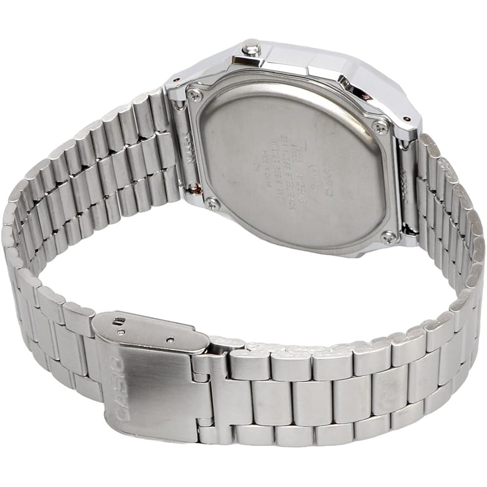 Casio Винтажная серия A168WA-8AY Цифровые часы Серебристый Светло-бежевый Унисекс Дети