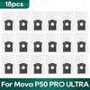 Совместимо для Mova P50 Pro Ultra, Mova P10 Pro Ultra Аксессуары Трехсторонняя щетка HEPA-фильтр Ткань для швабры Пылесборник