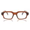 Full Rim Square Transparent Brown Smartbuy Collection Brenan 94721 C4 Fashion Unisex Eyeglasses