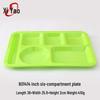 Melamine 6-Compartment Food Tray