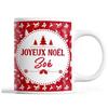 Mug - Zoé - Christmas - Ceramic - Red - 325 Ml - Dishwasher and Microwave Safe