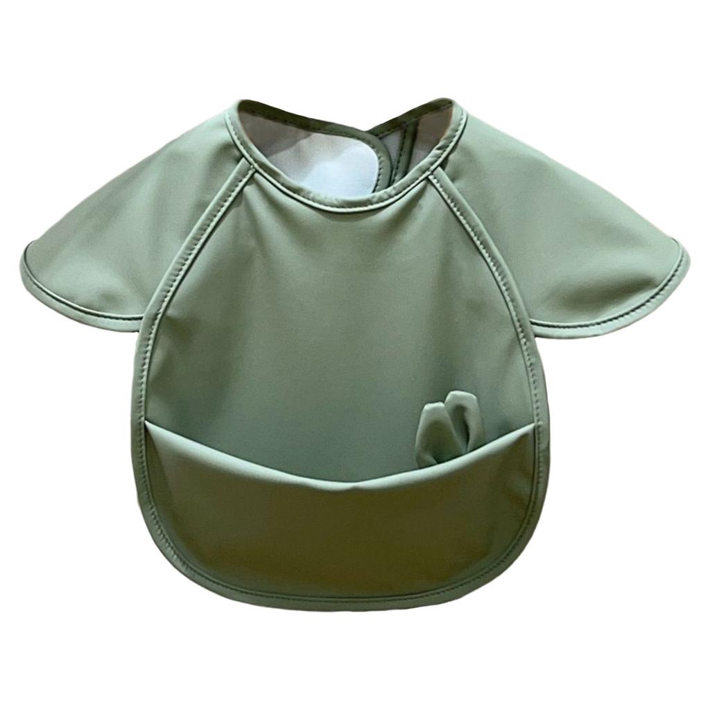 Детские водонепроницаемые слюнявчики с милым декором в виде кроличьих ушек, фартук-накидка от грязи для слюнотечения, еды, кормления, выпечки, рисования.