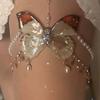 Adjustable Length Butterfly Tassels Thigh Chain Alloy Body Jewelry New Beach Jewelry  Women Girls