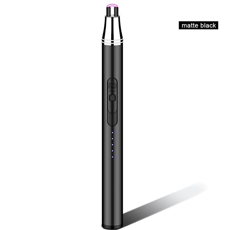 Mini Power Display Electric Pulse Flameless Arc Lighter Type-C USB Rechargeable Candle Kitchen Gas Stove Ignition Tool