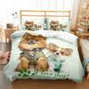 Painting Style 3D Penguin Polar Bedding Set Small Single Twin Double Queen King Cal King Size Bed Linen Set
