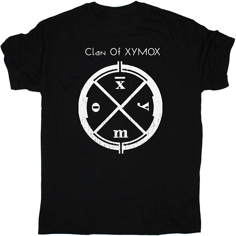 Unisex shirt Cotton Oversize Large Size New Clan of Xymox Logo Tee Shirt Black Cotton Unisex YA264