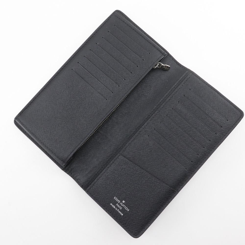 Louis Vuitton Portefeiulle Braza Purse M30501 Noir Black Taiga Mens Used