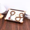 Velvet Jewelry Organizer Large Capacity Jewelry Display Holder Wooden Jewelry Tray  Jewelry Storage