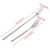 Silver Stainless Telescopic Extendable Fork Dinner Fruit Dessert Long Cutlery Forks Bbq Meat Fork Kitchen Dinnerware Tableware