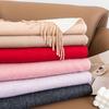 Wool Solid Color Scarf Women's Winter High End New Style Tassel Neck Scarf Neck Warm Korean Style Versatile Shawl