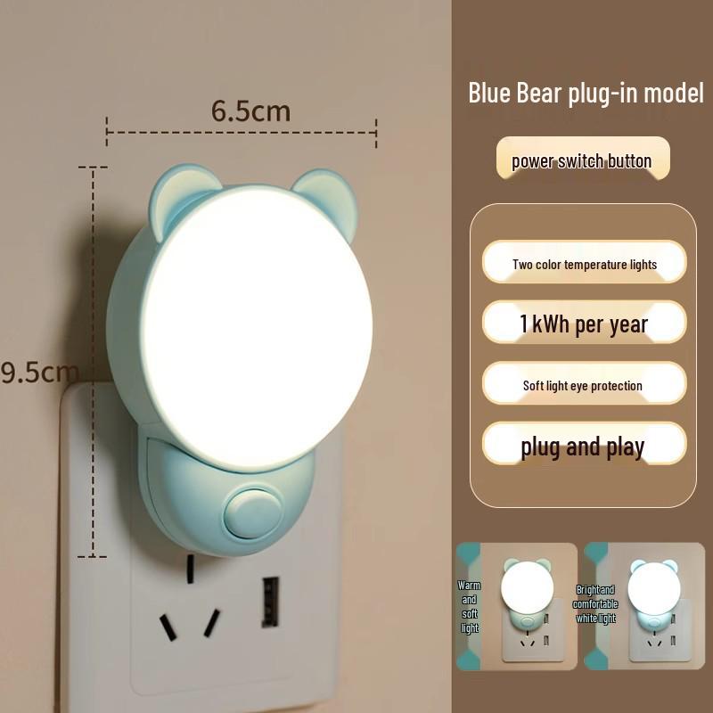 Smart Voice-Controlled Eye-Protecting Night Light with Remote and Wake-Up Feature for Energy-Saving Bedroom Ambiance.