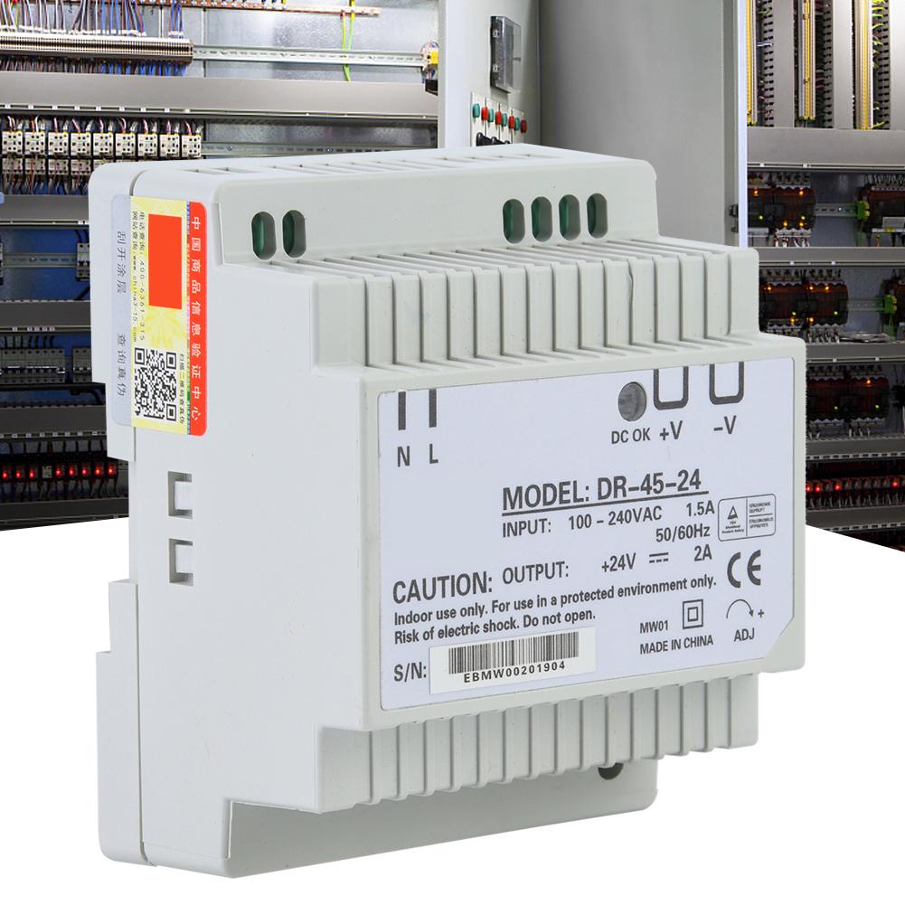 DR4524 45 Вт один выход 24 В Din Rail блок питания ACDC импульсный блок питания