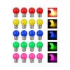 20 Pcs LED Bulb Color B22 3W Equivalent 30W 240LM B22 Bayonet Bulbs Garland Color LED Multicolor Bulbs for Home Bar Party