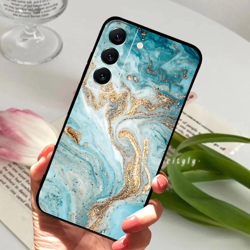 Чехол для Samsung S22 Fundas S22 Plus 5G Мягкая силиконовая крышка для телефона для Samsung Galaxy S22 Ultra S22+ Черный матовый бампер