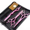 Ножницы для волос Steel 4 Kit 5.5 '' Pink Ceramics Hair Scissors Haircut Thinning Barber Cutting Shears Hairdresser Scissors