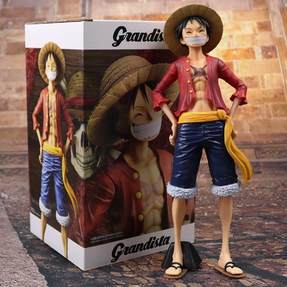 26-сантиметровая фигурка Луффи из аниме One Piece: уверенный в себе улыбающийся Луффи, меняющий облик, из ПВХ, коллекционная игрушка, подарок.