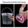 10Pcs Plastic Drink Buckets with Lids And Handles Party Cups for Cocktails Ice Cream Snacks Reusable Food Containers for Summer Beach Bar Beer