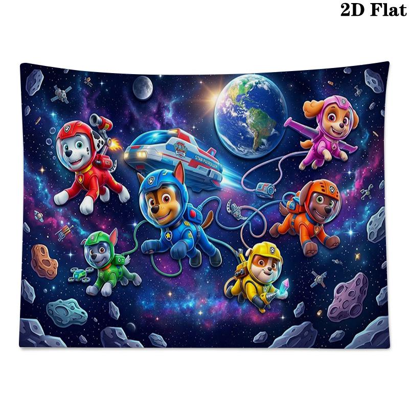 Dogs Cartoon Wall Tapestry Aesthetic Wall Hanging Printed Fabric Blanket Decorative Tapestries for Bedroom Living Room Home Decor