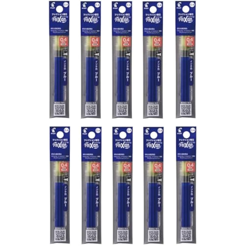 PILOT 10LFRF243L Ballpoint Pen Refills, Friction Refills, LFRF, 0.4mm, Blue, Pack of 3
