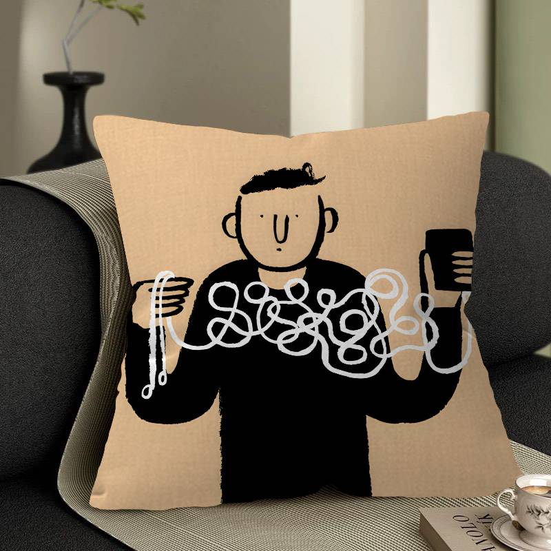 JJean Art Jullien pillow cover sofa cushion cover home room decoration children gift