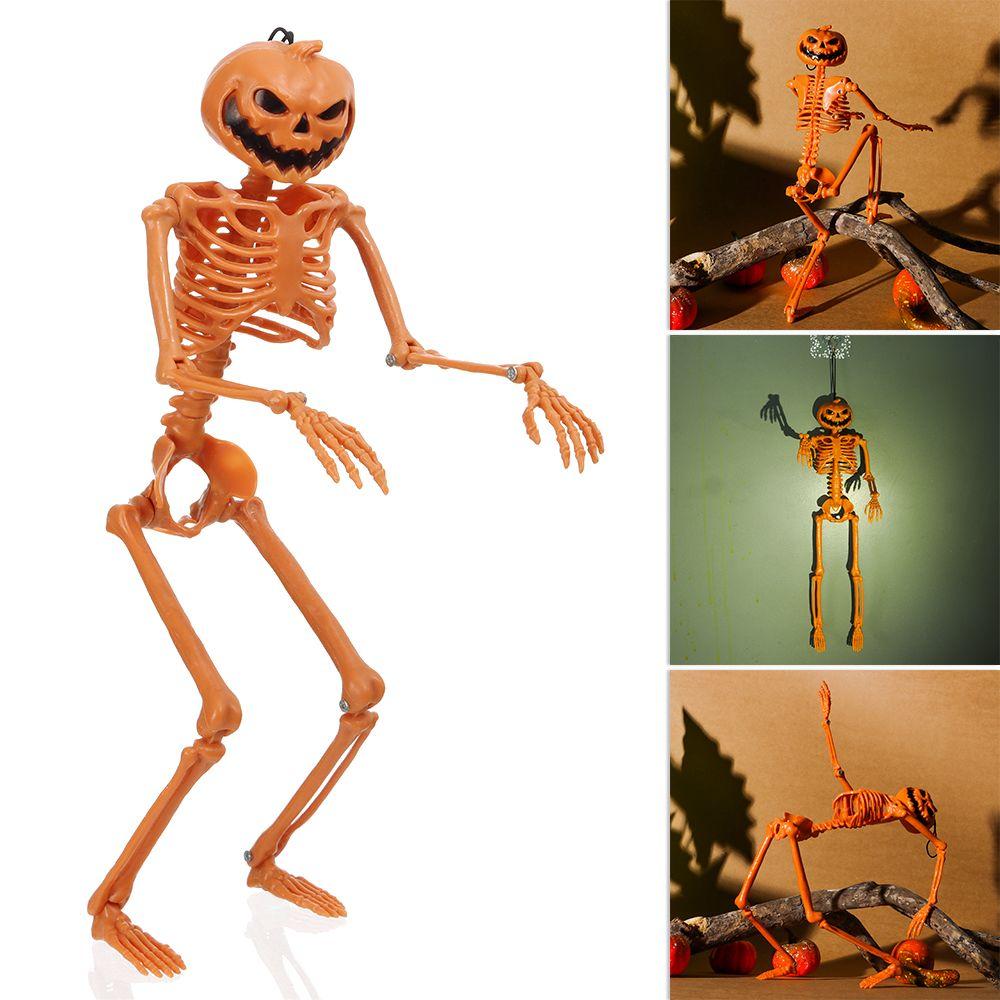 Анатомические Игрушки Реквизит для Фотосъемки Фигурка Тела Тыква Череп Хэллоуин Человеческий Скелет Кость Модель