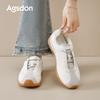 Augustine White German Training Shoes Women's 2025 New Autumn Platform Ballet Retro Single Shoes Casual Sports Board Shoes