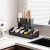 Plastic Disposable Paper Cup Holder Adjustable Cup Dispenser Cup Straw Storage Rack  Office