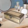 Jewelry Box Women Jewellery Case Alloy Crafts Casket Necklaces Earrings Organizer for