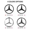 CDS1 Car For Mercedes Benz AMG 1pcs 52mm 57mm Car Steering Wheel Badge Emblem Sticker For Mercedes Benz W204 W205 W212 W213 W221 W177