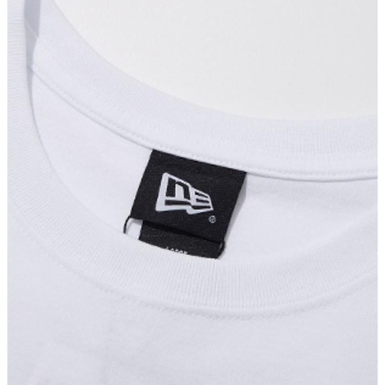 New Era SS24 MLB Нью-Йорк Янкис NY Медведь Вышивка Круглый вырез Короткий рукав Футболка Унисекс Топы Белый 14148887