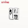 Silver 925 Alphabet Charms A-Z 26 Letters Fine Beads for DIY Jewelry Making Women Gifts Bracelet
