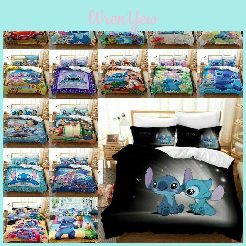 Lilo Stitch Bedding Set Crafted From Soft Polyester With Elegant Color Options