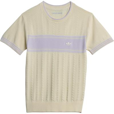 adidas Футболка Originals X Wales Bonner Collaboration из быстросохнущей, влагоотводящей, дышащей, сверхлегкой ткани с коротким рукавом, унисекс, топы GU0751