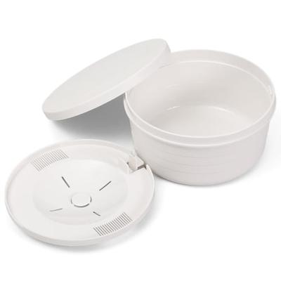 Astro Ohitsu Белый, Вместимость 1-2 чашки, Микроволновая рисоварка [Сделано в Японии, Хранение в холодильнике], Антибактериальный, Можно мыть в посудомоечной машине, Микроволновая рисоварка