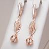 Модные этнические серьги-подвески для невесты для женщин Модные аксессуары с полым цветком цвета розового золота Винтажная бижутерия