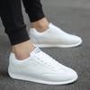Кожаная мужская обувь Кроссовки Тренд Повседневная обувь Итальянская Дышащая Досуг Мужские Кроссовки Нескользящая Обувь Белые Мужские Лоферы