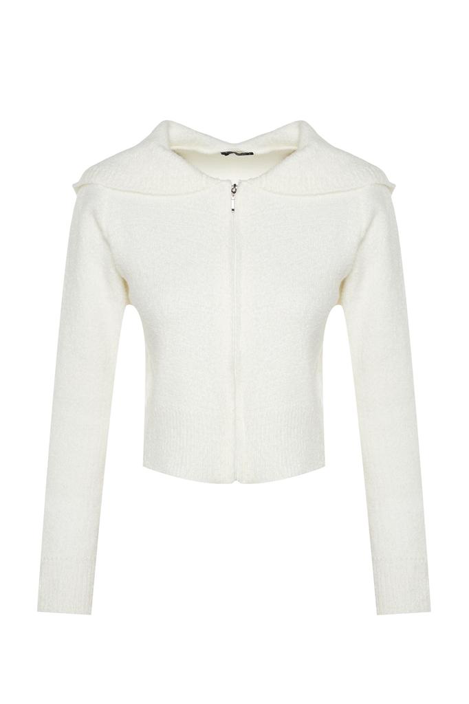 Женский модный новый кардиган мятный вязаный кардиган с капюшоном из букле