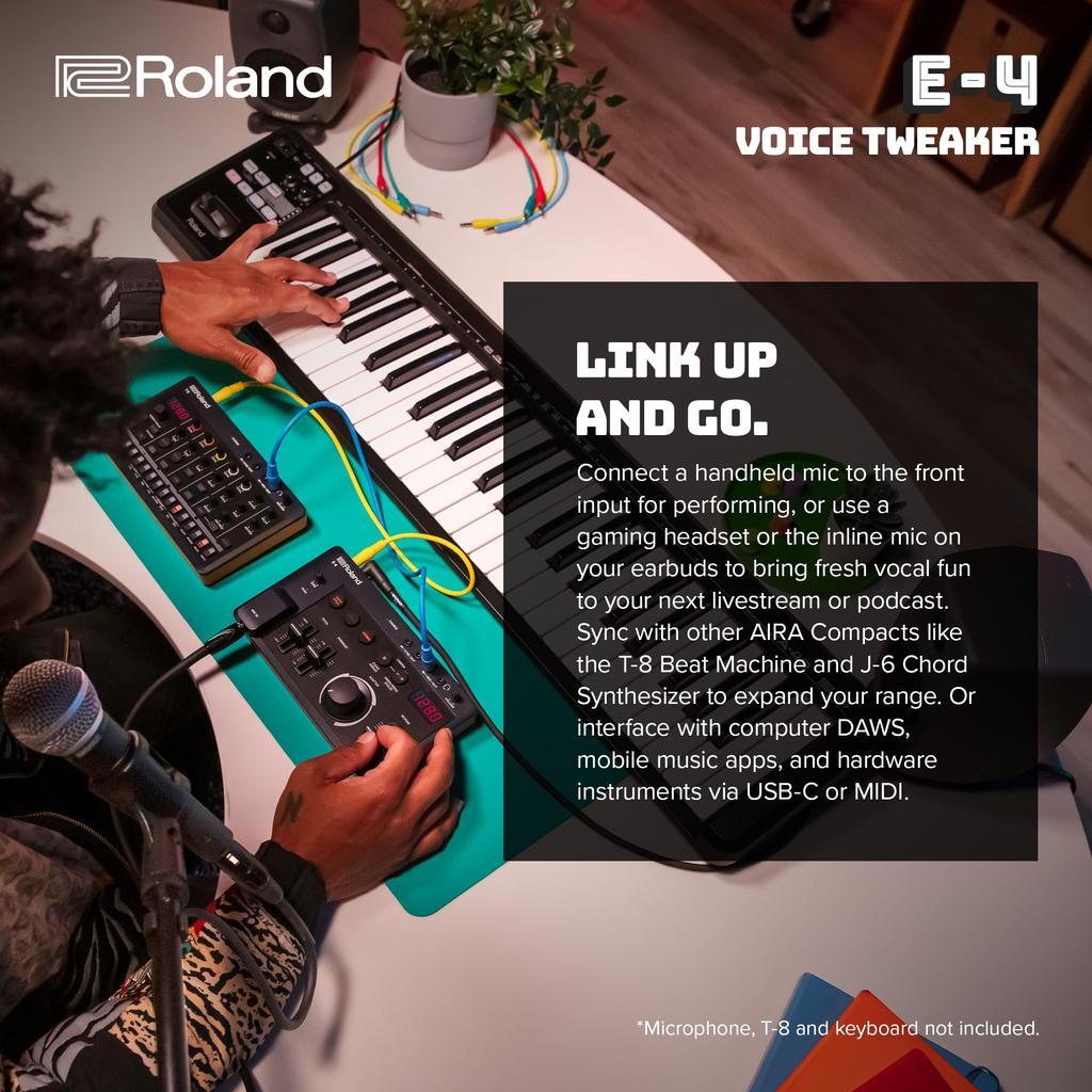 Roland Aira Compact Voice Tweaker и инструмент преобразования, а также встроенный лупер (Е-4)