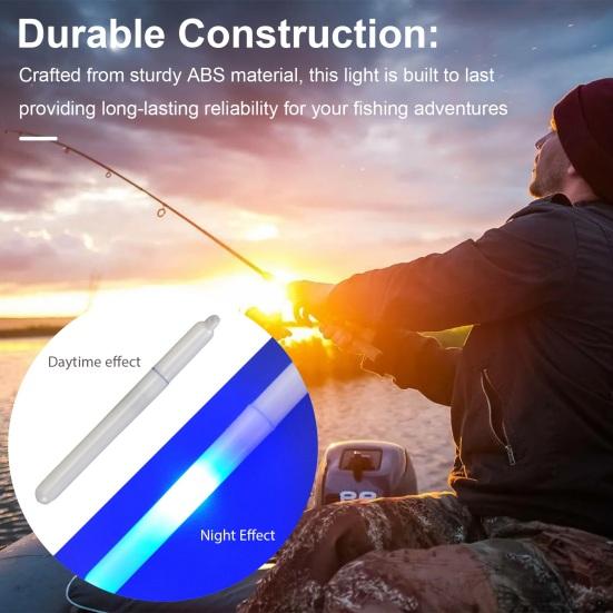Рыболовная светящаяся лампа-палочка Водонепроницаемый мини-подводный рыболовный фонарь Погружной глубоководный цветной светодиодный светильник для привлечения рыбы