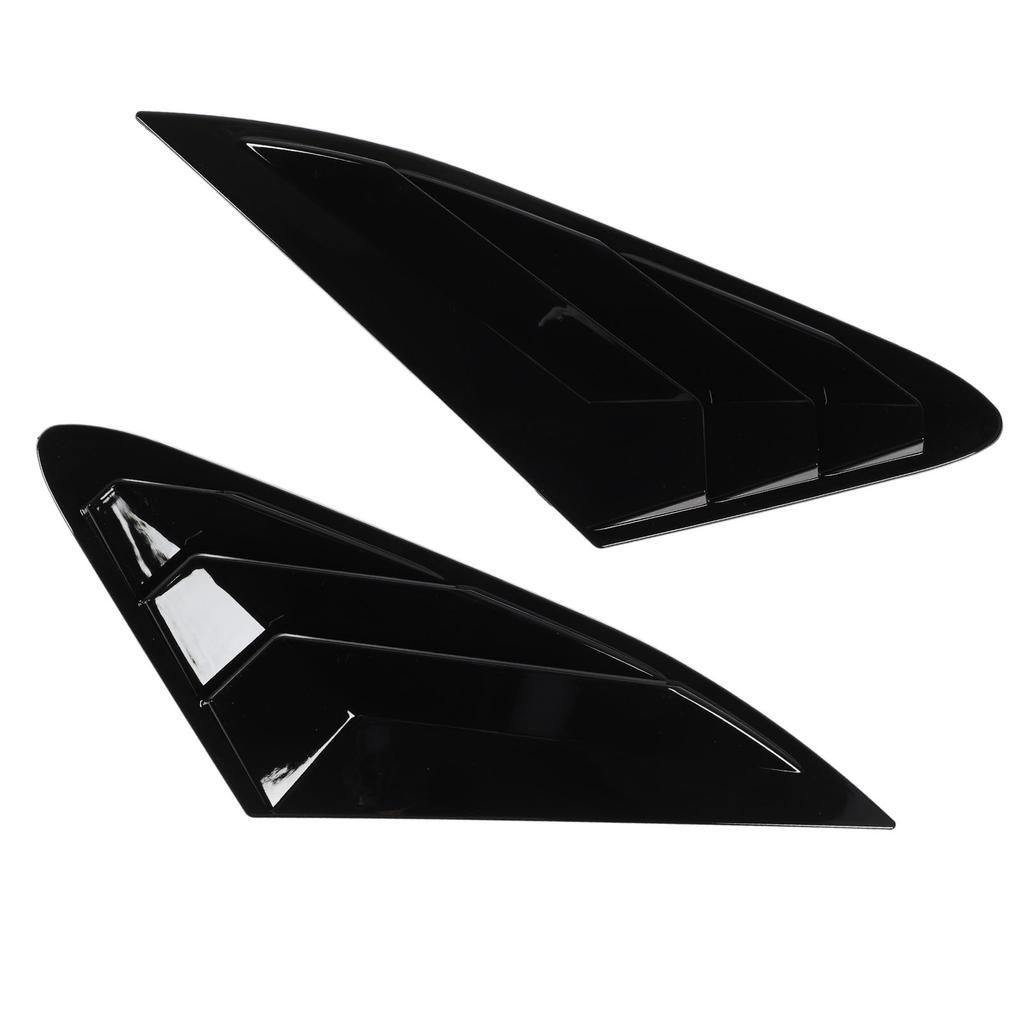 2PCS Rear Side Window Louver Gloss Black Sporty Look Scratch Resistant Replacement for Kia K5 LX LXS GT 2020 To 2024