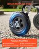 Garden Dump Cart, 181 kg Poly Dump Cart, Garden Carts Dumps Wagon with 90° Quick-Dumps Mechanism, 180° Swivel Wheels, 270° Flexible Rotating Bearings,