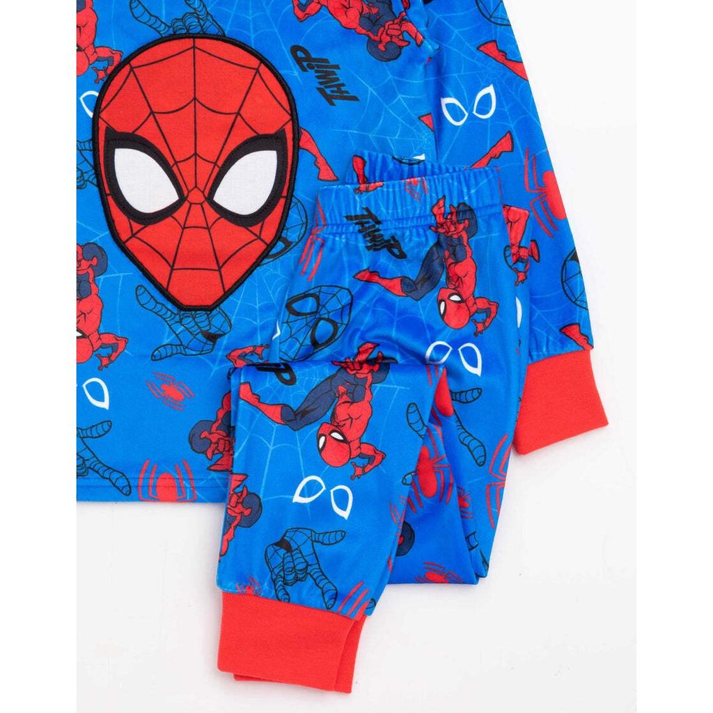 Spider-Man Childrens/Kids Fleece Long Pajamas Set