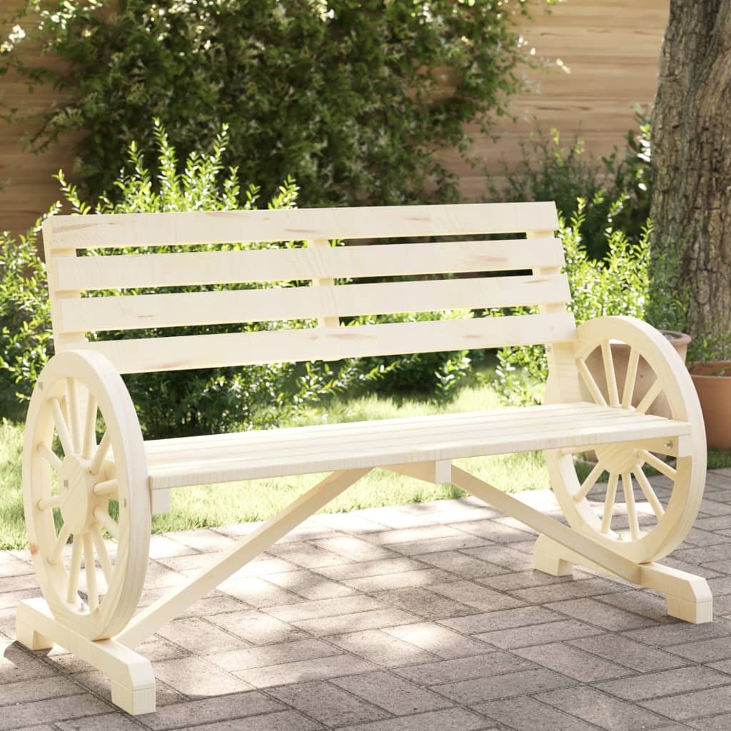 Garden Bench 2 Seater Solid Pine Wood