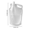 2L Foldable Drinking Water Bag Portable Folding Water Bucket Small Mouth Handle No Leakage for Camping Hiking Cycling