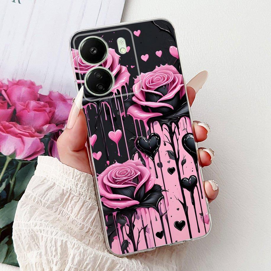 For Xiaomi Poco C65 Case Poco C75 Cover Fashion Butterfly Soft Silicone Capa Phone Back Cover For Xiomi Poco C65 C75 C 65 Bumper
