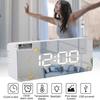 Прямоугольный квадратный многофункциональный светодиодный дисплей-будильник для дома