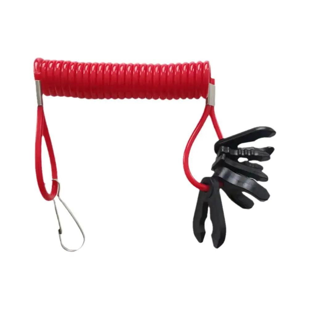 Boat Outboard Engine Motor Lanyard Safety Kill Stop Switch Tether For Jet Ski Flameout Rope Personal Watercraft G6v8